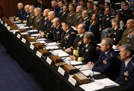 U.S. military generals testify about pending legislation regarding sexual assaults in the military at a Senate Armed Services Committee on C U.S. military generals testify about pending legislation regarding sexual assaults in the military at a Senate Armed Services Committee on C