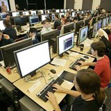 Finalists from 32 countries compete in the third annual Google Code Jam at Google headquarters in Mountain View, California, September 23, 2 Finalists from 32 countries compete in the third annual Google Code Jam at Google headquarters in Mountain View, California, September 23, 2