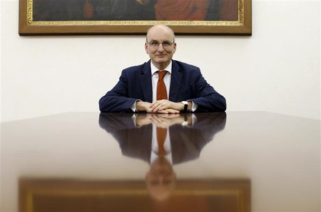President of the Vatican bank Ernst von Freyberg poses in his office at the Vatican June 10, 2013. Picture take June 10, 2013. To match inte President of the Vatican bank Ernst von Freyberg poses in his office at the Vatican June 10, 2013. Picture take June 10, 2013. To match inte