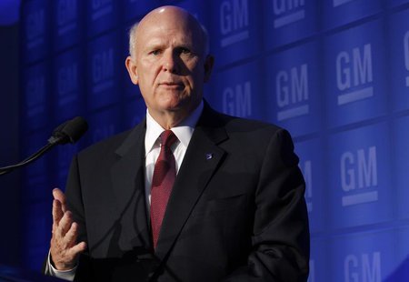 General Motors Chairman and CEO Dan Akerson answers questions from the media following GM's annual shareholders meeting in Detroit, Michigan General Motors Chairman and CEO Dan Akerson answers questions from the media following GM's annual shareholders meeting in Detroit, Michigan