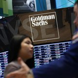 A Goldman Sachs sign is seen on the floor at the New York Stock Exchange, March 15, 2013. REUTERS/Brendan McDermid