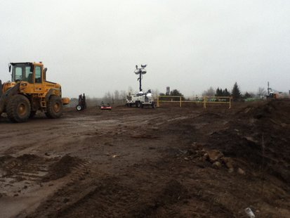 Construction site at future Highway U overpass, Wausau WI Construction site at future Highway U overpass, Wausau WI
