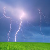 Thunderstorm and lightening