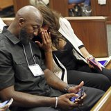 Attorney Natalie Jackson talks to Tracy Martin, father of Trayvon Martin, in Seminole circuit court during the fourth day of jury selection Attorney Natalie Jackson talks to Tracy Martin, father of Trayvon Martin, in Seminole circuit court during the fourth day of jury selection