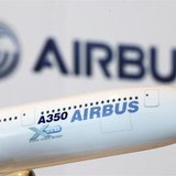 A model of an Airbus A350 passenger plane is displayed at a news conference in Hong Kong, March 7, 2011. REUTERS/Bobby Yip
