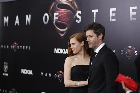 Cast member Amy Adams arrives with actor Darren Le Gallo for the world premiere of the film 'Man of Steel' in New York June 10, 2013. REUTER Cast member Amy Adams arrives with actor Darren Le Gallo for the world premiere of the film 'Man of Steel' in New York June 10, 2013. REUTER