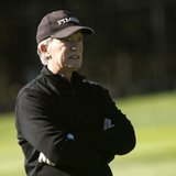 Pacific Investment Management (PIMCO) founder and co-chief investment officer Bill Gross plays golf on the first hole at Pebble Beach Golf L