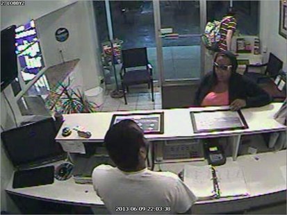 The suspects are seen in surveillance footage. The suspects are seen in surveillance footage.