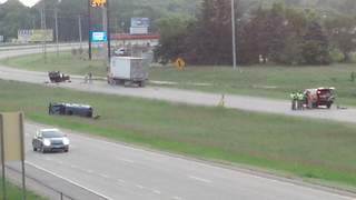 View of the scene of fatal crash on Highway 10 in Waupaca. (courtesy of FOX 11). View of the scene of fatal crash on Highway 10 in Waupaca. (courtesy of FOX 11).