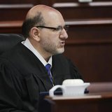Judge Carlos A. Samour Jr. speaks during a hearing for Aurora theater shooting suspect James Holmes at the Arapahoe County Justice Center in Judge Carlos A. Samour Jr. speaks during a hearing for Aurora theater shooting suspect James Holmes at the Arapahoe County Justice Center in