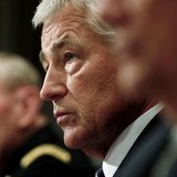U.S. Secretary of Defense Chuck Hagel testifies at a Senate Appropriations Defense Subcommittee hearing on "Department Leadership." on Capit U.S. Secretary of Defense Chuck Hagel testifies at a Senate Appropriations Defense Subcommittee hearing on "Department Leadership." on Capit