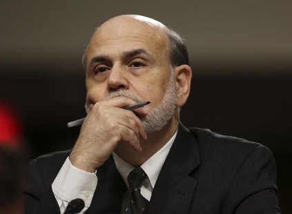 Federal Reserve Board Chairman Ben Bernanke testifies before the Joint Economic Committee in Washington May 22, 2013. REUTERS/Gary Cameron Federal Reserve Board Chairman Ben Bernanke testifies before the Joint Economic Committee in Washington May 22, 2013. REUTERS/Gary Cameron