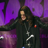 Black Sabbath lead singer Ozzy Osborne attends a news conference with the other original members of the band to announce the reunion of the 