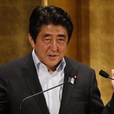 Japan's Prime Minister Shinzo Abe gestures as he delivers a speech at a seminar in Tokyo June 5, 2013. REUTERS/Toru Hanai Japan's Prime Minister Shinzo Abe gestures as he delivers a speech at a seminar in Tokyo June 5, 2013. REUTERS/Toru Hanai