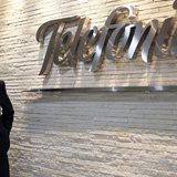 Santiago Fernandez Valbuena, President of Telefonica Latin America, poses as he speaks with journalists at the Reuters Latin America Investm