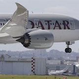 A Qatar Airways Boeing 787 Dreamliner lands at Le Bourget airport near Paris, June 16, 2013, one day before the 50th Paris Air Show. REUTERS A Qatar Airways Boeing 787 Dreamliner lands at Le Bourget airport near Paris, June 16, 2013, one day before the 50th Paris Air Show. REUTERS