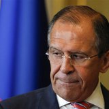 Russian Foreign Minister Sergei Lavrov looks on after a meeting with his Italian counterpart Emma Bonino in Moscow, June 15, 2013. REUTERS/S