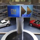 Cars are seen on display inside the General Motors Corp world headquarters in downtown in Detroit, May 28, 2009. REUTERS/Mark Blinch Cars are seen on display inside the General Motors Corp world headquarters in downtown in Detroit, May 28, 2009. REUTERS/Mark Blinch