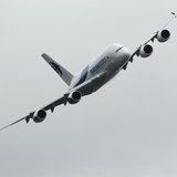 An Airbus A380 performs a display flight at the Farnborough Airshow 2012 in southern England July 9, 2012. REUTERS/Luke MacGregor An Airbus A380 performs a display flight at the Farnborough Airshow 2012 in southern England July 9, 2012. REUTERS/Luke MacGregor