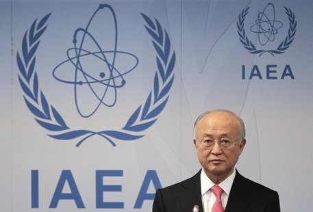 International Atomic Energy Agency (IAEA) Director General Yukiya Amano reacts as he attends a news conference during a board of governors m International Atomic Energy Agency (IAEA) Director General Yukiya Amano reacts as he attends a news conference during a board of governors m