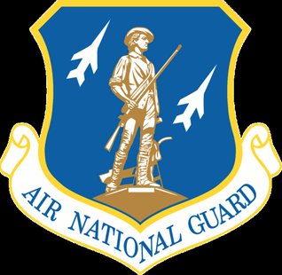 Emblem of the Air National Guard, a component of the United States Air Force This work is in the public domain in the United States because it is a work prepared by an officer or employee of the United States Government as part of that person’s official duties under the terms of Title 17, Chapter 1, Section 105 of the US Code. See Copyright. Emblem of the Air National Guard, a component of the United States Air Force This work is in the public domain in the United States because it is a work prepared by an officer or employee of the United States Government as part of that person’s official duties under the terms of Title 17, Chapter 1, Section 105 of the US Code. See Copyright.
