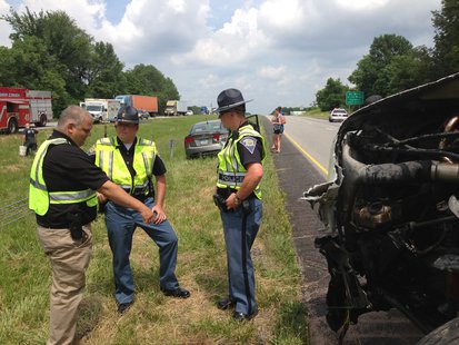 I-70 Accident 2 picture 1 supplied by the Vigo County Sheriffs Department I-70 Accident 2 picture 1 supplied by the Vigo County Sheriffs Department