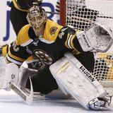Boston Bruins goalie Tuukka Rask makes a glove save in the third period against the Chicago Blackhawks in Game 3 of their NHL Stanley Cup Fi Boston Bruins goalie Tuukka Rask makes a glove save in the third period against the Chicago Blackhawks in Game 3 of their NHL Stanley Cup Fi