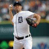 Detroit Tigers starting pitcher Max Scherzer throws to the Baltimore Orioles during the first inning of their MLB American League baseball g Detroit Tigers starting pitcher Max Scherzer throws to the Baltimore Orioles during the first inning of their MLB American League baseball g