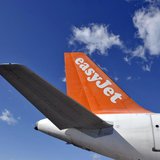 An EasyJet Airbus aircraft is seen at Ljubljana's airport Brnik February 16, 2012. REUTERS/Srdjan Zivulovic