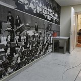 An employee is seen inside a music studio in the Greek state television ERT headquarters at Aghia Paraskevi suburb in Athens June 18, 2013. An employee is seen inside a music studio in the Greek state television ERT headquarters at Aghia Paraskevi suburb in Athens June 18, 2013.