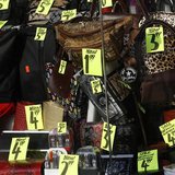Prices are seen on goods in a shop window in New York City, November 14, 2011. REUTERS/Mike Segar