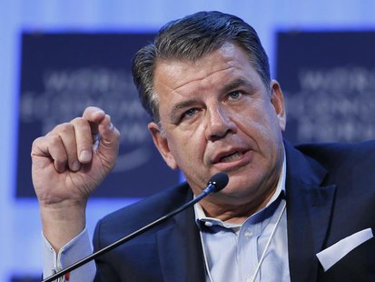 Hikmet Ersek President and CEO Western Union Company attends the annual meeting of the World Economic Forum (WEF) in Davos January 25, 2013. Hikmet Ersek President and CEO Western Union Company attends the annual meeting of the World Economic Forum (WEF) in Davos January 25, 2013.