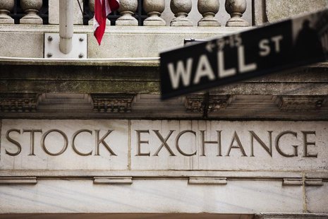 A street sign for Wall Street hangs in front of the New York Stock Exchange May 8, 2013. REUTERS/Lucas Jackson A street sign for Wall Street hangs in front of the New York Stock Exchange May 8, 2013. REUTERS/Lucas Jackson