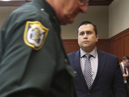 George Zimmerman stands as the judge leaves the courtroom as jury selection continues in his second-degree murder trial in Sanford, Florida, George Zimmerman stands as the judge leaves the courtroom as jury selection continues in his second-degree murder trial in Sanford, Florida,