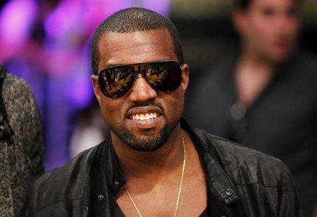 Recording artist Kanye West attends the NBA basketball game between Miami Heat and Los Angeles Lakers at the Staples Center in Los Angeles D Recording artist Kanye West attends the NBA basketball game between Miami Heat and Los Angeles Lakers at the Staples Center in Los Angeles D