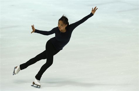 South Korea's national figure skater Kim Hae-jin (R), 16, performs during a training session at the National Training Center in Seoul June 1 South Korea's national figure skater Kim Hae-jin (R), 16, performs during a training session at the National Training Center in Seoul June 1