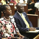 Sybrina Fulton, the mother of slain teen Trayvon Martin, sits with family attorney Benjamin Crump, during proceedings in the trial of George Sybrina Fulton, the mother of slain teen Trayvon Martin, sits with family attorney Benjamin Crump, during proceedings in the trial of George