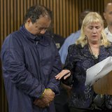 Ariel Castro (L), appears in court with public defender Kathleen DeMetz (R) in Cleveland, Ohio, May 9, 2013. REUTERS/John Gress