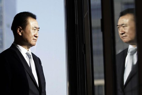 Wang Jianlin, chairman of Dalian Wanda Group, poses for a photo during an interview at his office in the company's headquarters in Beijing D Wang Jianlin, chairman of Dalian Wanda Group, poses for a photo during an interview at his office in the company's headquarters in Beijing D