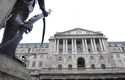 The Bank of England building is seen in central London March 20, 2008. REUTERS/Toby Melville The Bank of England building is seen in central London March 20, 2008. REUTERS/Toby Melville