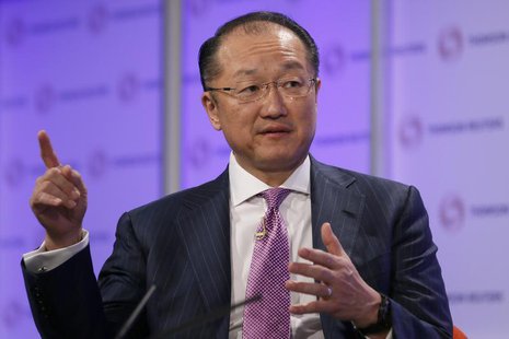 World Bank President Jim Yong Kim speaks at a Thomson Reuters Newsmaker event, at Canary Wharf in east London June 19, 2013. REUTERS/Stefan World Bank President Jim Yong Kim speaks at a Thomson Reuters Newsmaker event, at Canary Wharf in east London June 19, 2013. REUTERS/Stefan