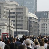 Commuters walk to work across London Bridge, heading into the City of London June 19, 2013. REUTERS/Luke MacGregor Commuters walk to work across London Bridge, heading into the City of London June 19, 2013. REUTERS/Luke MacGregor