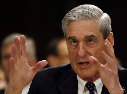 FBI Director Robert Mueller speaks before the U.S. Senate Judiciary Committee at an oversight hearing about the Federal Bureau of Investigat FBI Director Robert Mueller speaks before the U.S. Senate Judiciary Committee at an oversight hearing about the Federal Bureau of Investigat