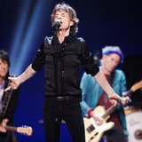Mick Jagger (2nd L) performs with Ronnie Wood (rear L-R), Keith Richards and Charlie Watts of the Rolling Stones at a concert during the ban Mick Jagger (2nd L) performs with Ronnie Wood (rear L-R), Keith Richards and Charlie Watts of the Rolling Stones at a concert during the ban