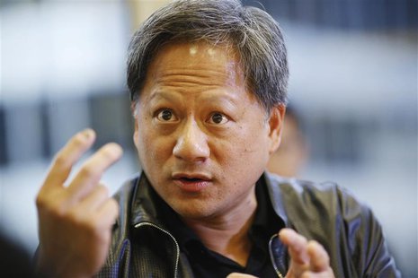 Nvidia Chief Executive and co-founder Jen-Hsun Huang speaks during the Reuters Global Technology Summit in San Francisco June 18, 2013. REUT Nvidia Chief Executive and co-founder Jen-Hsun Huang speaks during the Reuters Global Technology Summit in San Francisco June 18, 2013. REUT