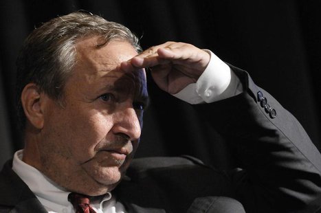 Former White House economic advisor Larry Summers looks into the audience at the Bretton Woods Committee International Council in Washington Former White House economic advisor Larry Summers looks into the audience at the Bretton Woods Committee International Council in Washington