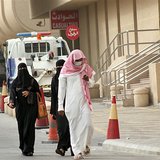 A man, wearing a surgical mask as a precautionary measure against the novel coronavirus, walks near a hospital in Khobar city in Dammam May A man, wearing a surgical mask as a precautionary measure against the novel coronavirus, walks near a hospital in Khobar city in Dammam May