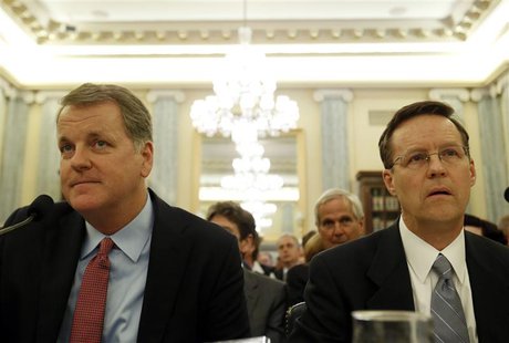 U.S. Airways Chairman and CEO Doug Parker (L) and American Airlines General Counsel Gary Kennedy (R) testify before the U.S. Senate Commerce U.S. Airways Chairman and CEO Doug Parker (L) and American Airlines General Counsel Gary Kennedy (R) testify before the U.S. Senate Commerce