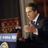 New York Governor Andrew Cuomo talks about the New York Secure Ammunition and Firearms Enforcement Act in Albany, New York January 15, 2013. New York Governor Andrew Cuomo talks about the New York Secure Ammunition and Firearms Enforcement Act in Albany, New York January 15, 2013.