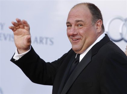 Actor James Gandolfini arrives at the BAFTA Brits to Watch event in Los Angeles, California in this July 9, 2011 file photo. REUTERS/Fred Pr Actor James Gandolfini arrives at the BAFTA Brits to Watch event in Los Angeles, California in this July 9, 2011 file photo. REUTERS/Fred Pr